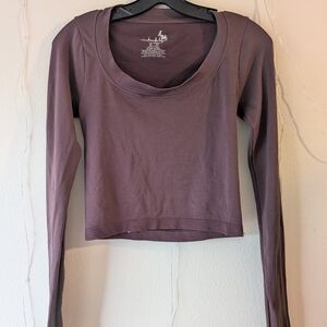 Free People Purple Long Sleeve Top